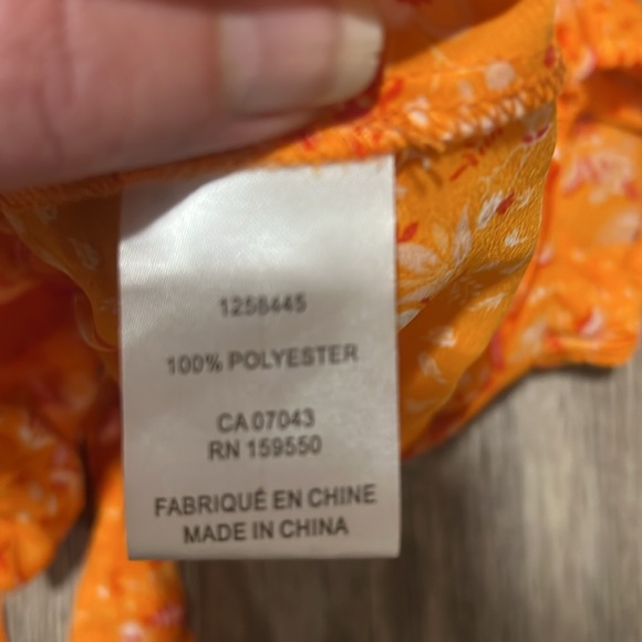 Joie Floral Button Up Crop Top With Tie Front - Picture 15 of 15